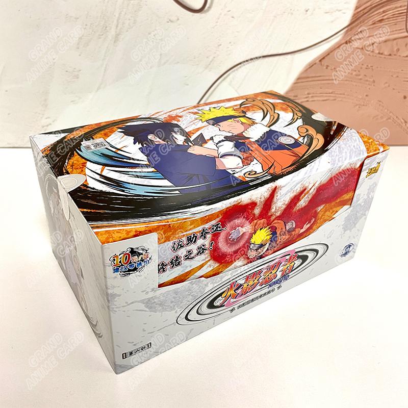 Genuine Naruto Cards T2W9 T4W8 Booster Box Anime TCG Rare SE BP CR MR Ninja World Fight Chapter Collection Kids Toy Gift