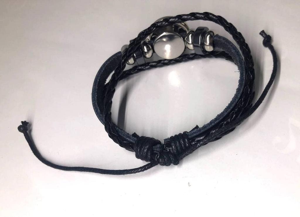 TiproPechka Genshin Impact Eye of God Lightning Bracelet, Braided, Elemental Magical Organ, 7 Heavenly Gods Statue, Cosplay Accessory