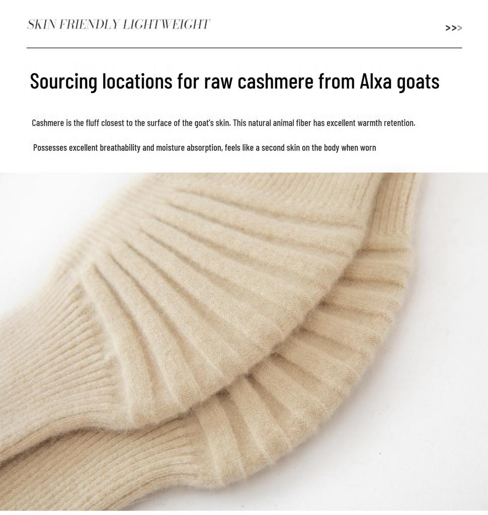 100% Pure Cashmere Knitted Knee Pads: New Style Warmth & Cold Protection for Old Legs