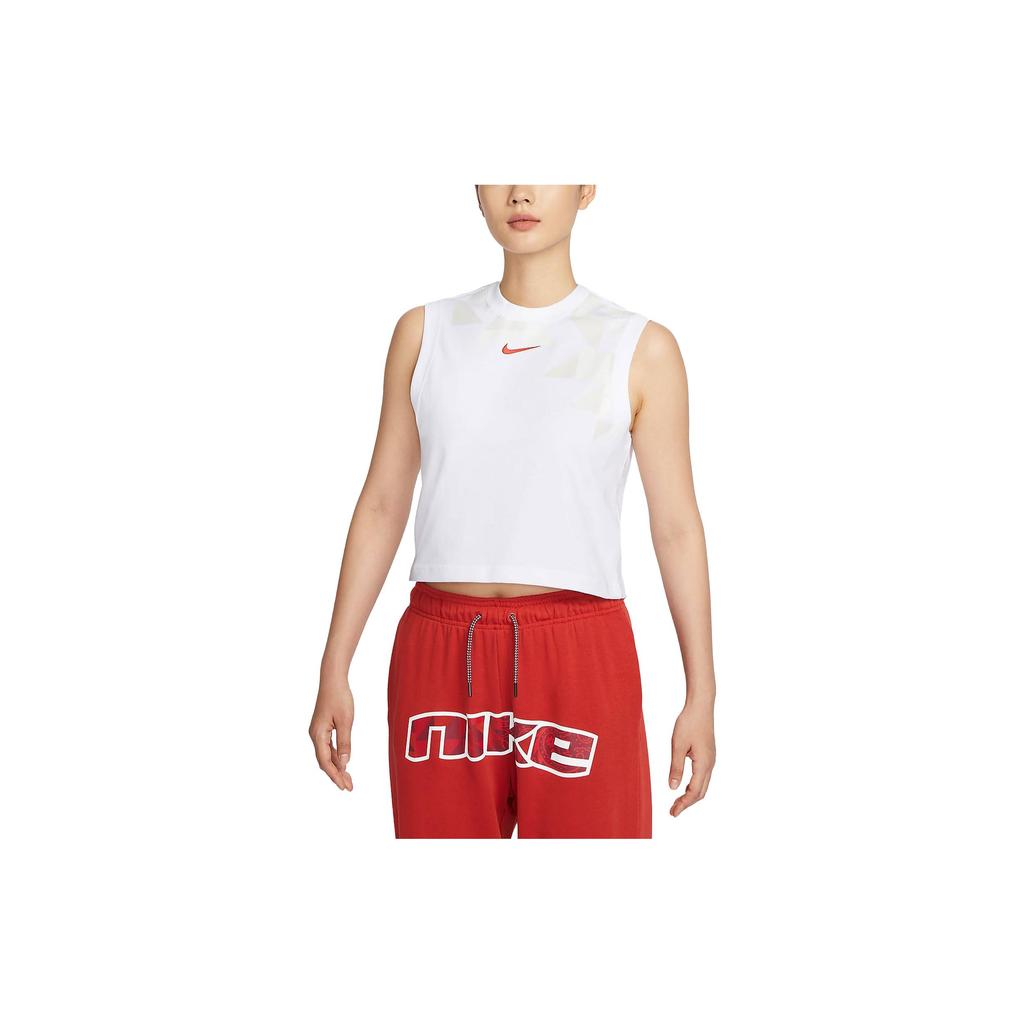 New Nike Sleeveless Sports Shirts Women's White FQ0368-100