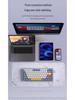 Slim 84-Key Wireless/Wired Tri-Mode Portable Silent Mechanical Keyboard for Office Use