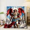 Archangel Michael Winged Warrior Clouds Blanket Bedroom Blanket for Livingroom Couch Lunch Break Soft Throw for Friend's Festival Gift