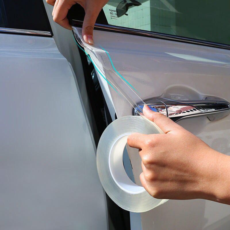 1PC 3cmx5m Car Anti Scratch Door Protector Stickers Transparent Nano Tape Auto Trunk Sill Scuff Protector Film Bumper Door Edge Protective