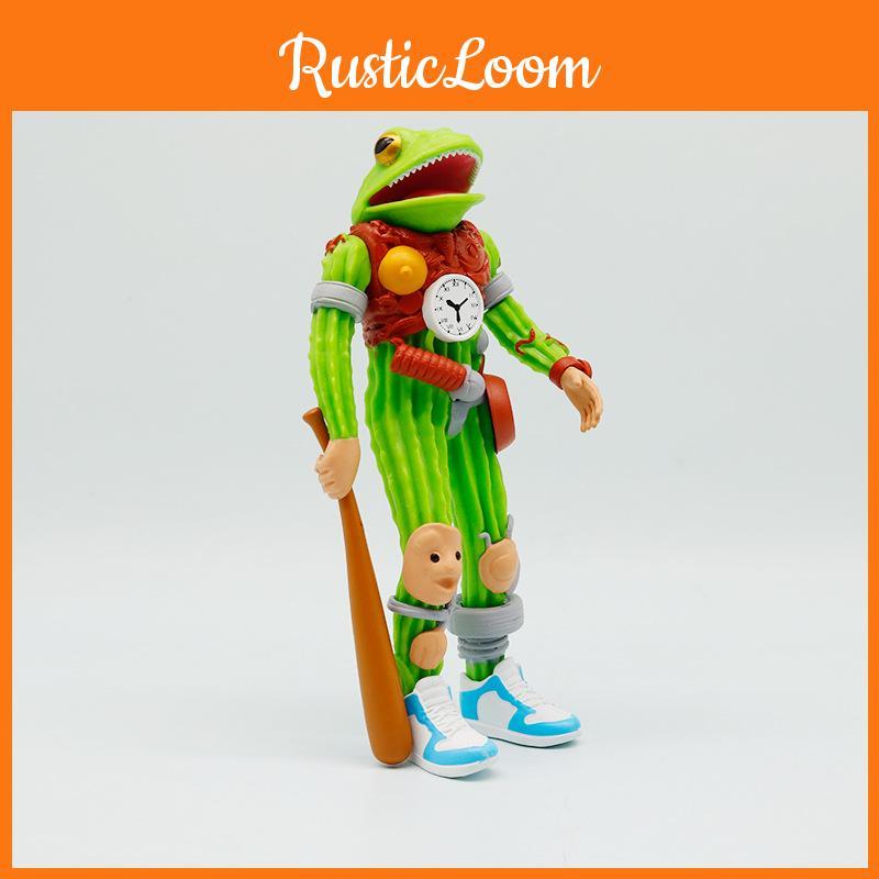 Italian Brainrot Al Cactus Clock Fusion Monster Pvc Action Decoration Figures