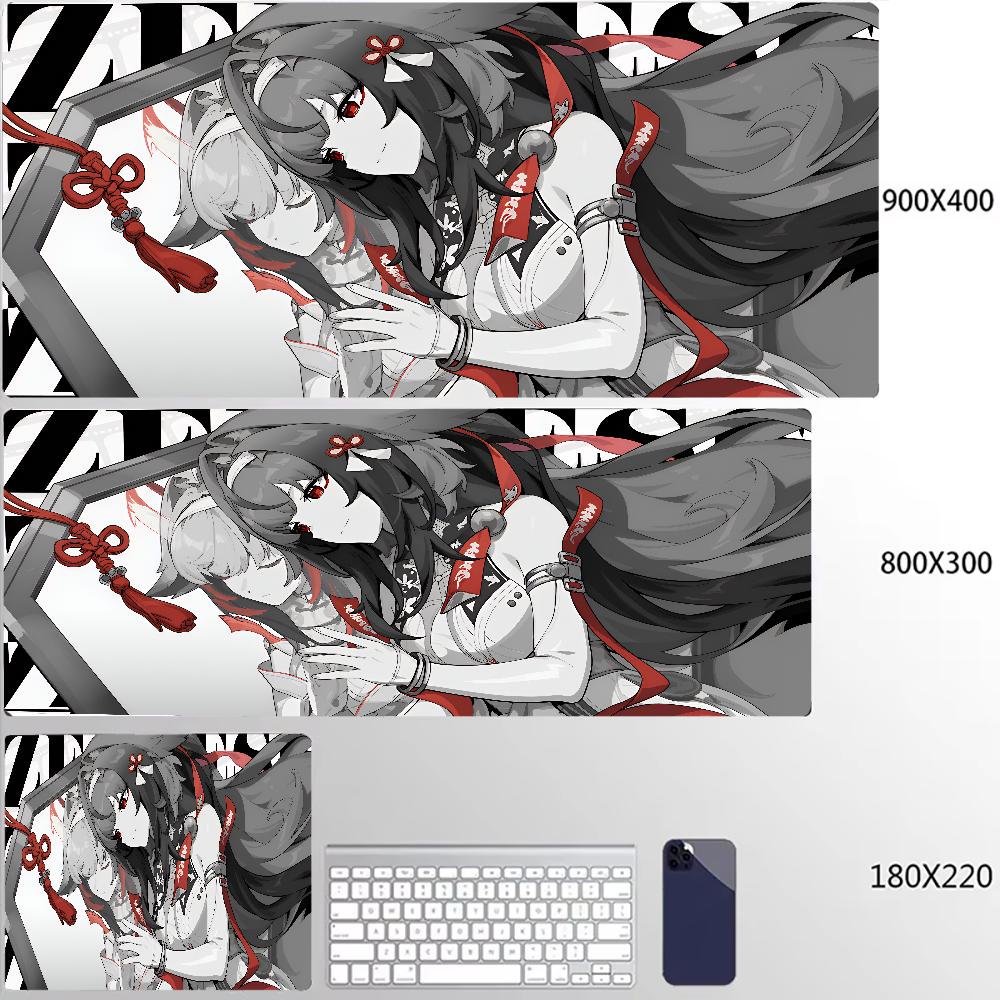 New Design Zenless Zone Zero Mouse Pad Ye Shunguang Remielle Sigrid XXL Large Mousepad Keyboard Pad Desk Mat Keyboard Mats