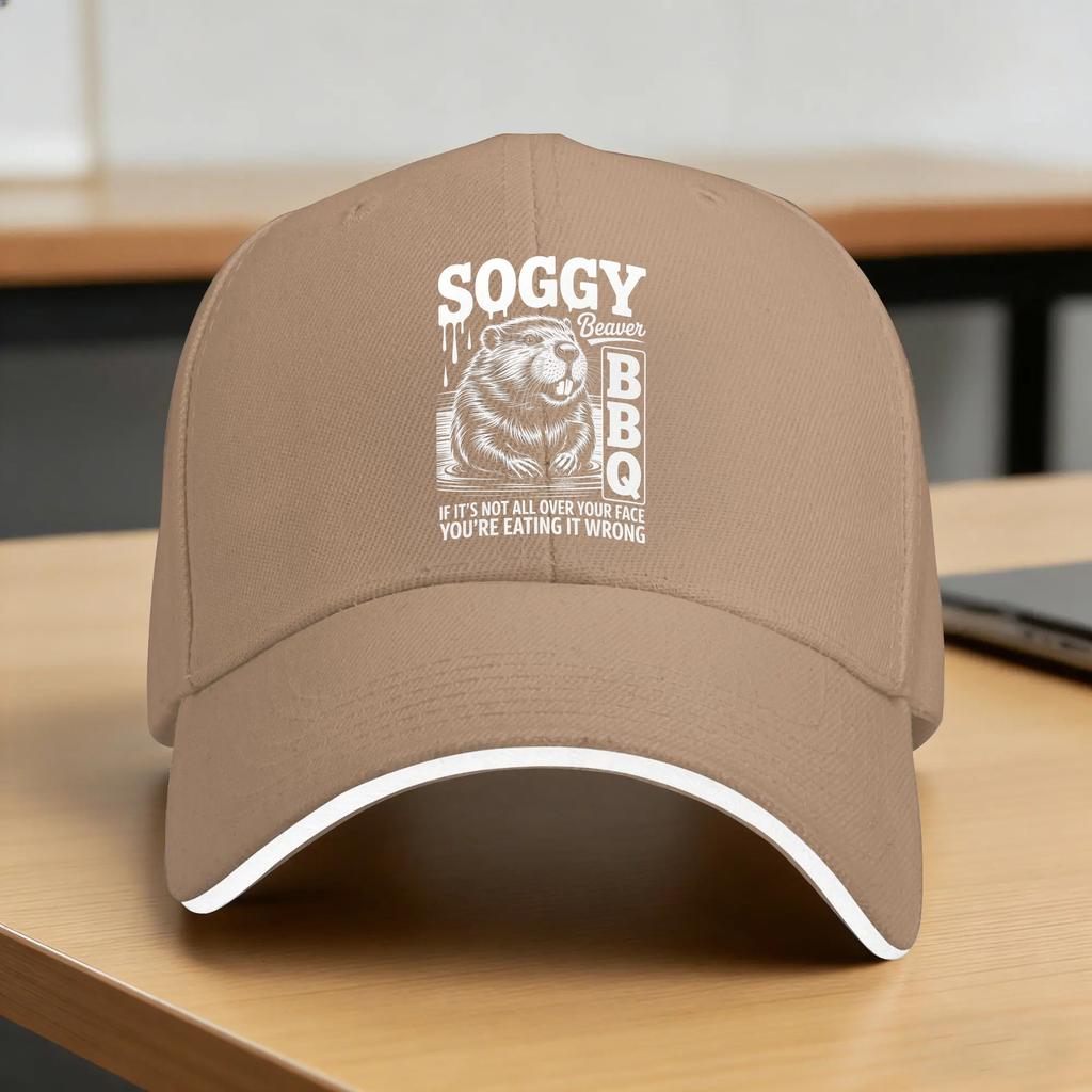 Summer Casual Baseball Cap Soggy Beaver BBQ Funny Steak Party Outdoor Sports Hip Hop Hats For Women Unisex Sun Trendy Snapback Cap