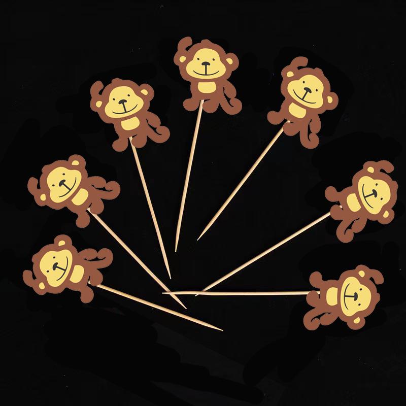 Bear-Themed Cake Topper for Carnival Party Desserts