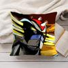 GGoldorak Anime cool Cushion Cover Silky Short Plush Invisible Zipper Dustproof Sofa Pillow Case for Home Decor