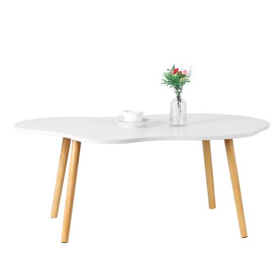 Small Coffee Table, Mid Century Modern Tea Table, Living Room Center Minimalist Display Coffee Table with Cloud