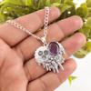 Amethyst Gemstone 925 Sterling Silver Jewelry Chain Pendant 1.49" Women Gift CP-28-9
