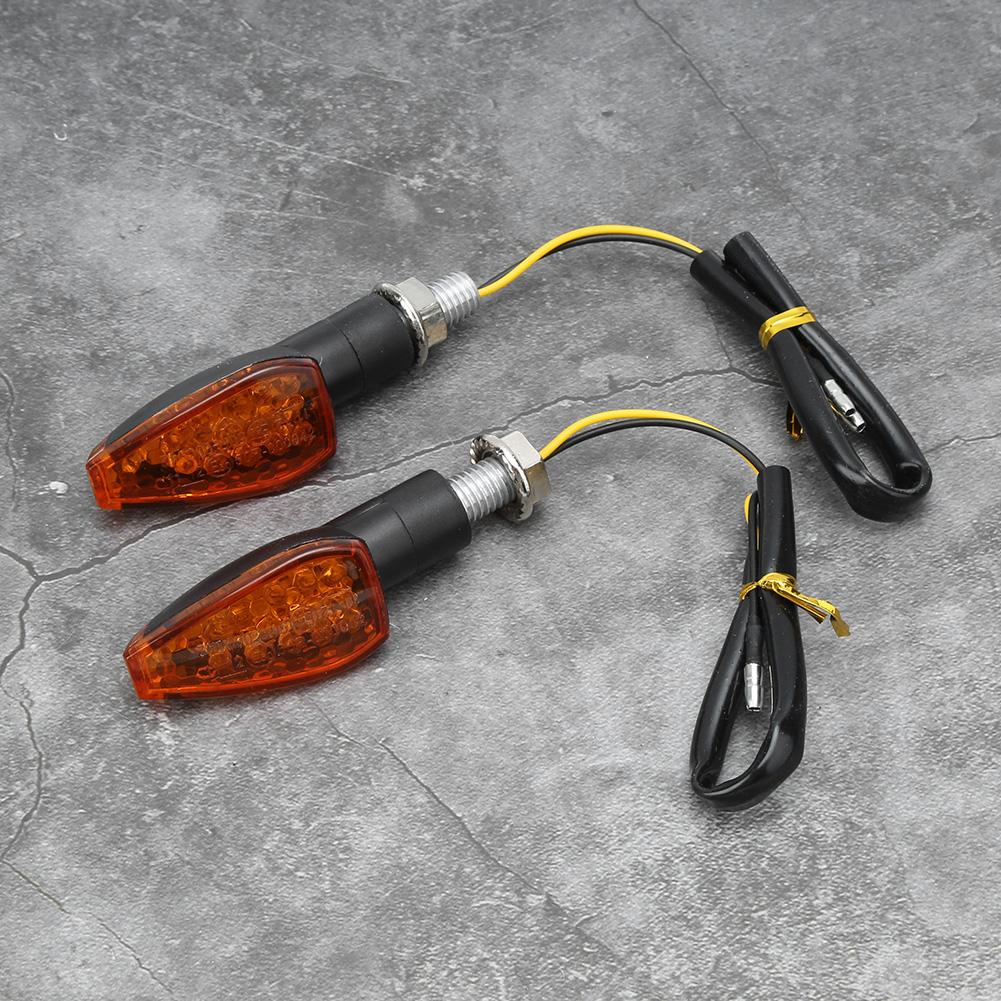 2KS Motocykl 14LED Směrové světlo Směrovka Indikátor Příslušenství Vhodné pro YamahaŽlutá