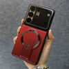 Luxury Folding Bracket Magnetic Case for Samsung Galaxy S25 FE S24 S23 S26 Ultra Plus A57 A37 A17 A07 A36 Lens Protection Cover