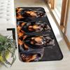 1Pcs Anti Fatigue Kitchen Rugs Rottweiler Dog Print Waterproof Non Slip Thick Cushioned Kitchen Mat Heavy Duty Comfort Standing
