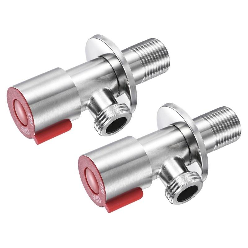 Edelstahl Eckventil WC Wasserabsperrventil Wasserhahnventile für Badezimmer Küchen Balkone WC Zubehör