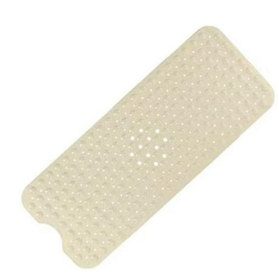 Bathtub Anti-Slip Shower Mat - Bathroom Foot Pad with Suction Cups to Prevent Falls