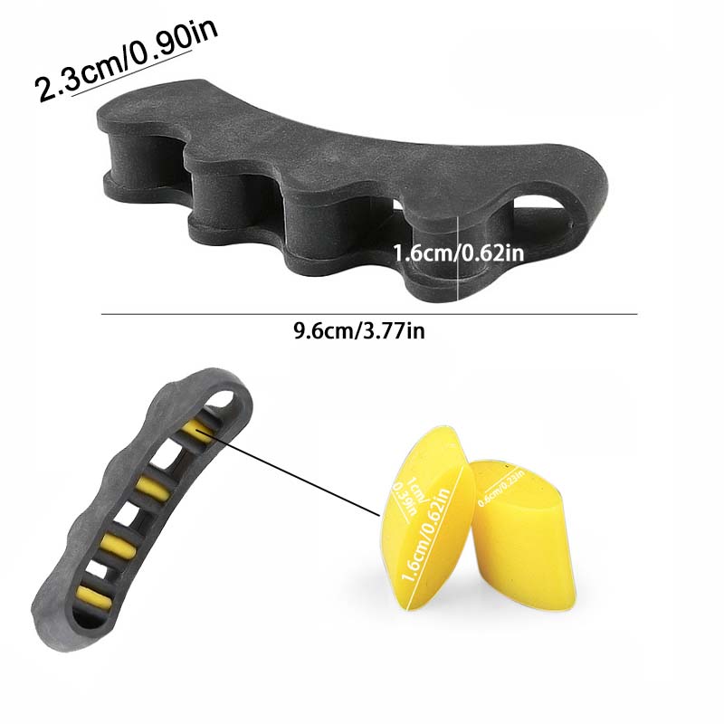 One Pair Toe Separator Silicone Separation Five Holes Separation Clip Foot Finger Guard Valgus Toe Overlapping Toe Separator