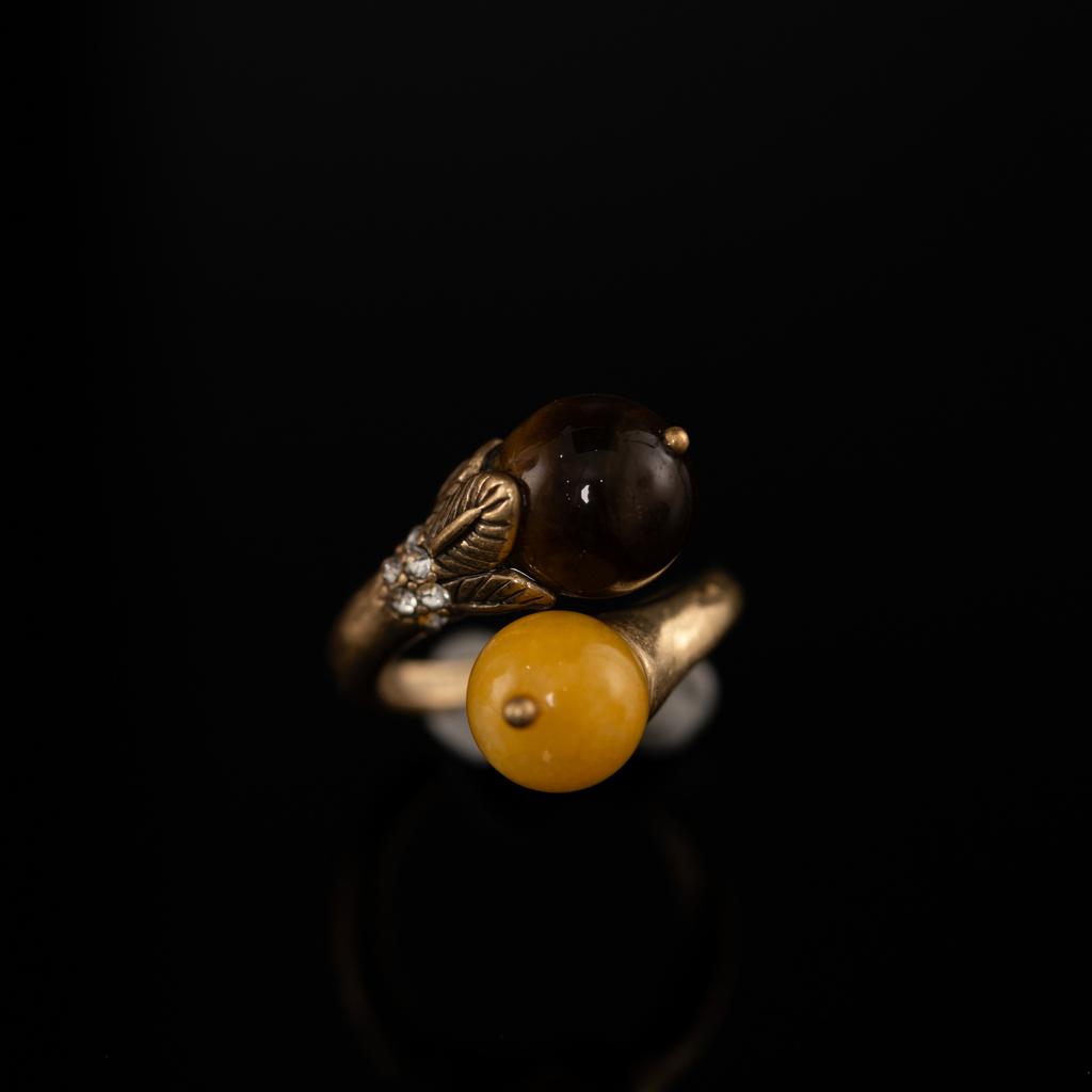 Medieval Copper Alloy Ring, Retro Court Style, High Sense Female Designer Temperament, New Ring
