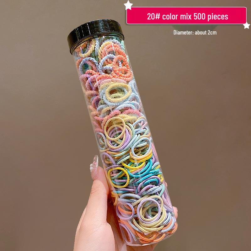 Schonende elastische Haargummis: Perfekt für Baby-Zöpfe und Bonbonfarbene Styles für kleine Mädchen.