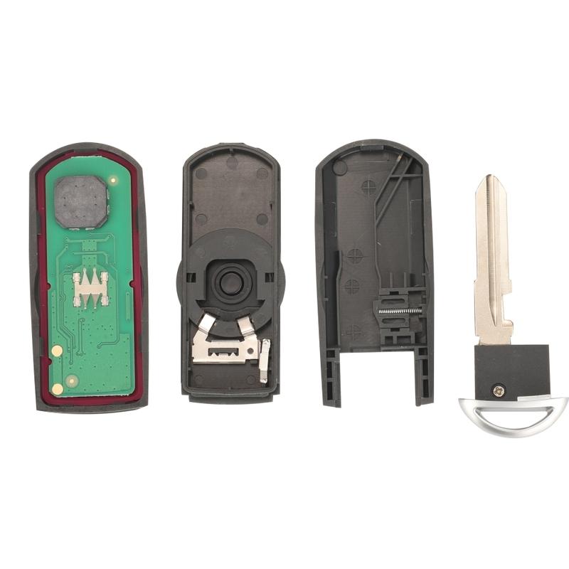 jingyuqin 2/3 Buttons Smart Key Fob 433Mhz ID49 For MAZDA CX-3 Axela CX-5 Atenza Model SKE13E-01 SKE13E-02 Car Remote Control