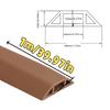 1 pièce 1m/39.37in Goulotte pour fil Organisateur de fils Cache-câble Goulotte de câblage d'extension Protection de cordon Protecteur de cordon Cache-câble de sol Câble d'alimentation
