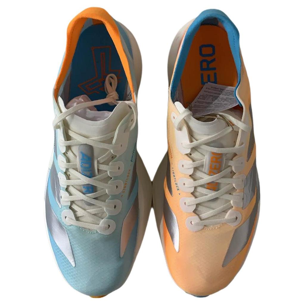 Adidas Adizero Adios Pro 4 Karbonová výztuha Pohodlný střih Běžecké boty na maraton Unisex teniska Modrá Oranžová KH6360