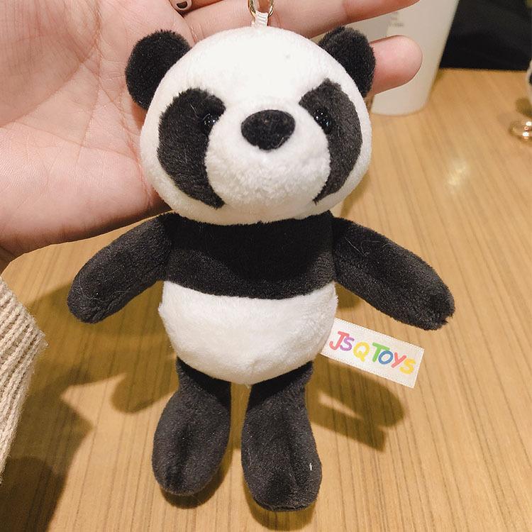 Cute Cartoon Animal Plush Toy Keychain Backpack Keychain Long Leg Frog Bear Lion Bread Dog Teddy Bear Expression Doll Cute Gift