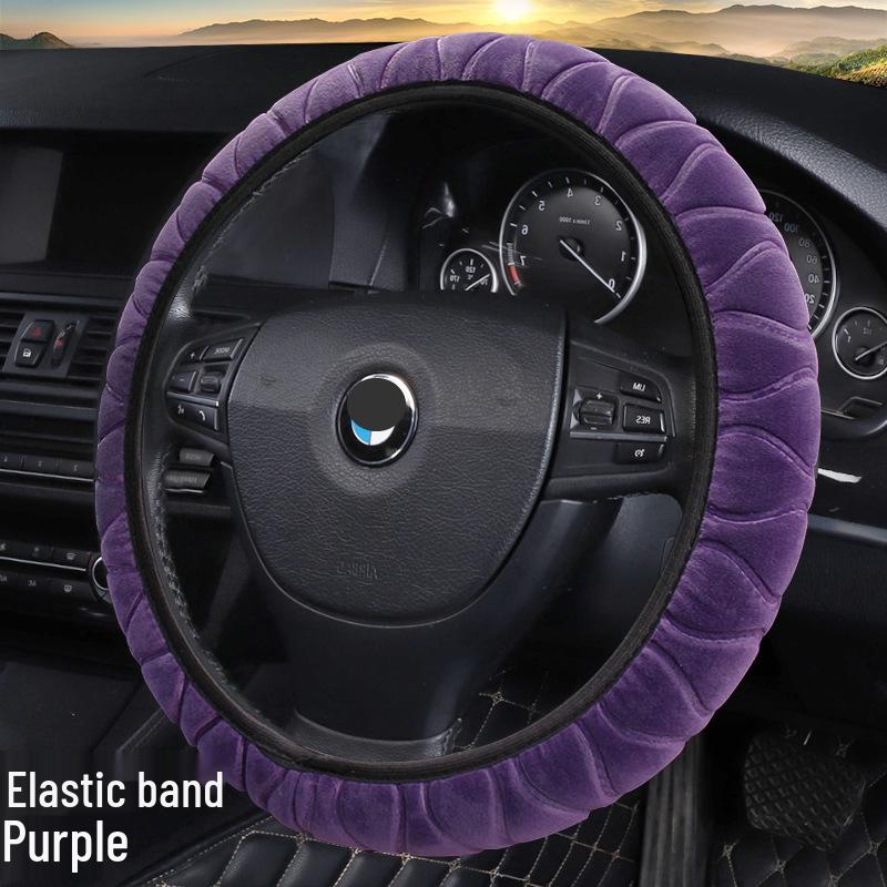 Winter Warmer 3D Plüsch Lenkradbezug - Superweich, Elastisch, Ohne Innenring