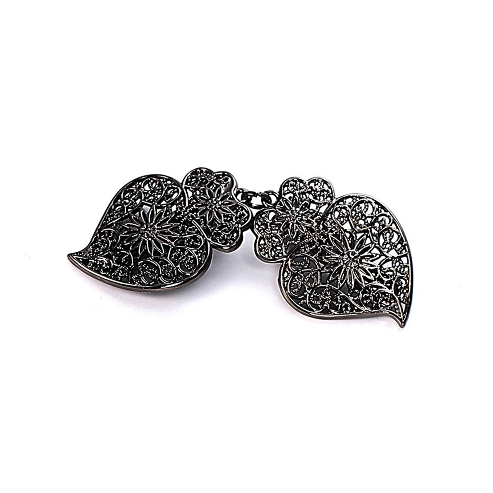 

Винтажная клипса для шарфа для женщин, многоцелевая застежка для кардигана, клипсы для свитера, шали, безопасная булавка для одежды, швейный аксессуар 6 чёрный