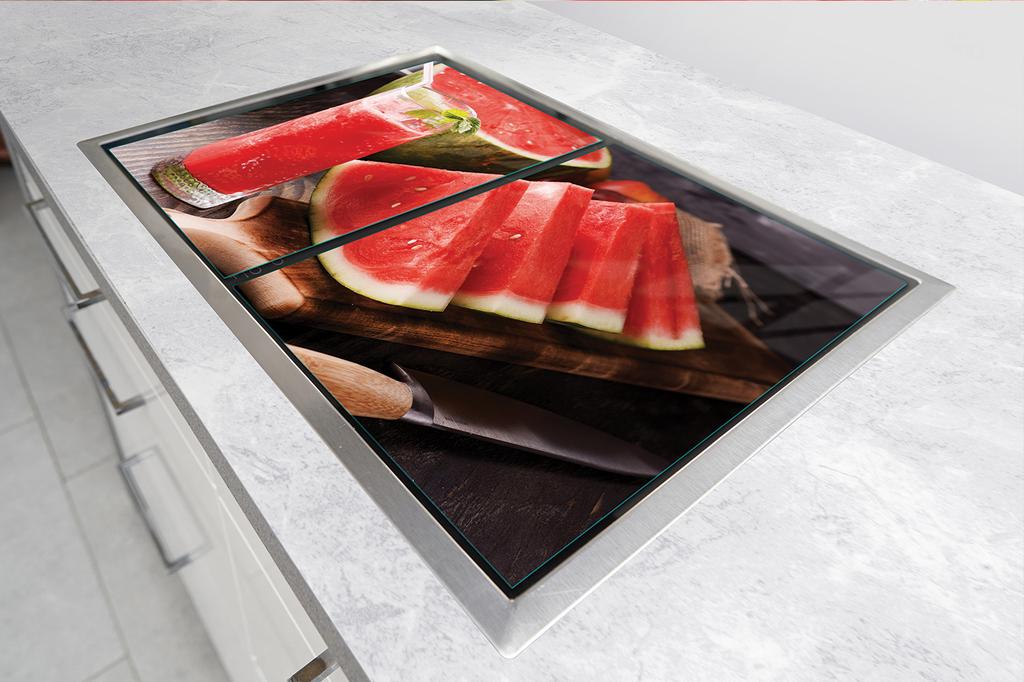 SZKLANA PŁYTA OCHRONNA NA KUCHENKĘ 90x52 ARBUZ