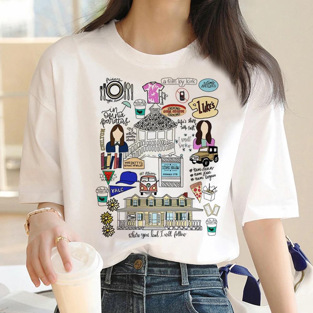 Gilmore Girls T Shirt Women Harajuku Designer Streetwear Tee Female Harajuku Clothing