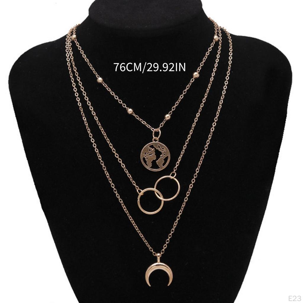 Exquisite Multilayer Pendant Butterfly Necklace, Women Ladies Dainty Choker Chain, Boho Jewelry