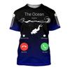 Tricou Unisex Dive The Ocean cu Model 3D Scafandru Topuri Bărbați Tricou Sport Extrem Modă Vară cu Mânecă Scurtă
