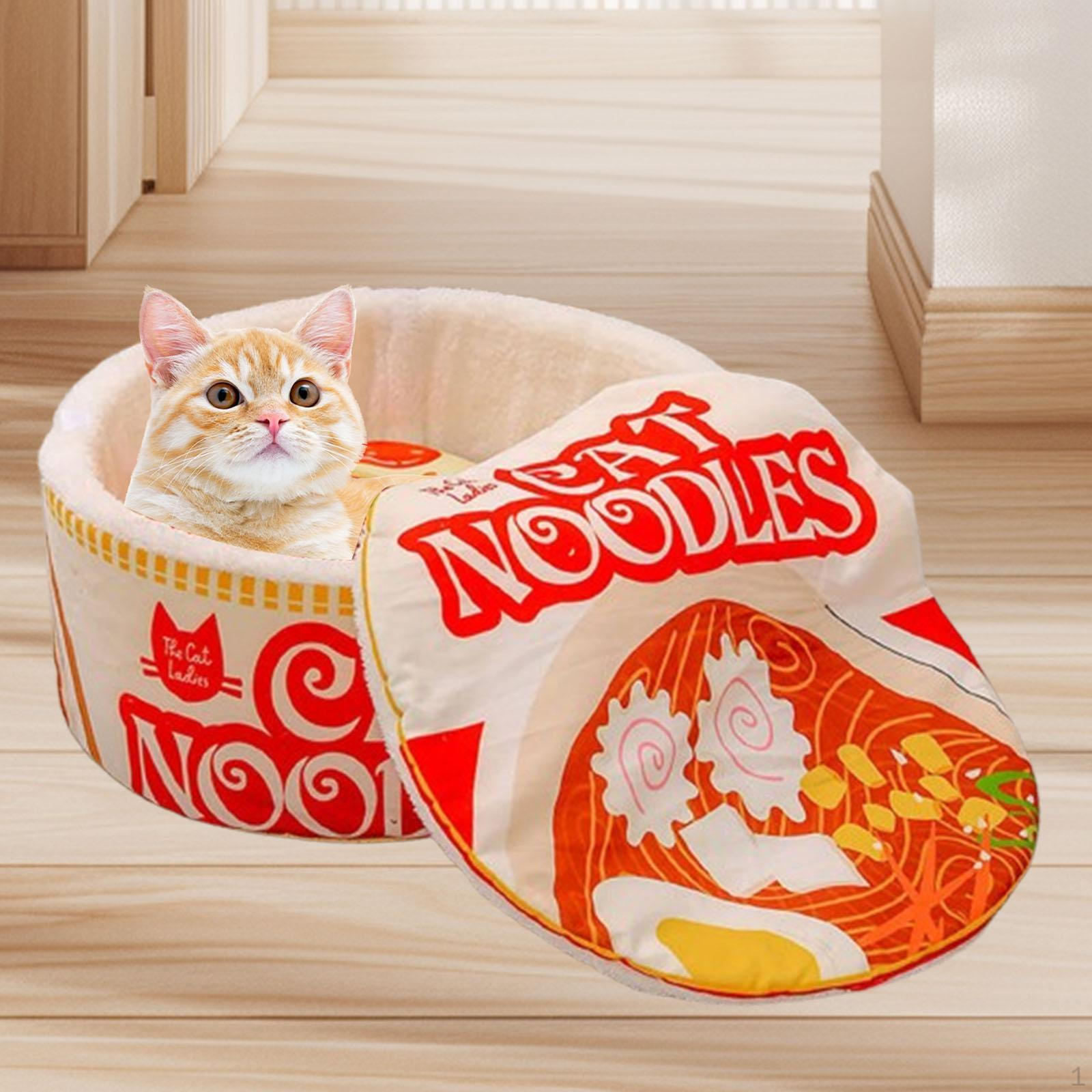 

Подстилка для кошек с дизайном лапши быстрого приготовления для домашних животных, универсальный дом для собак и кошек extra large