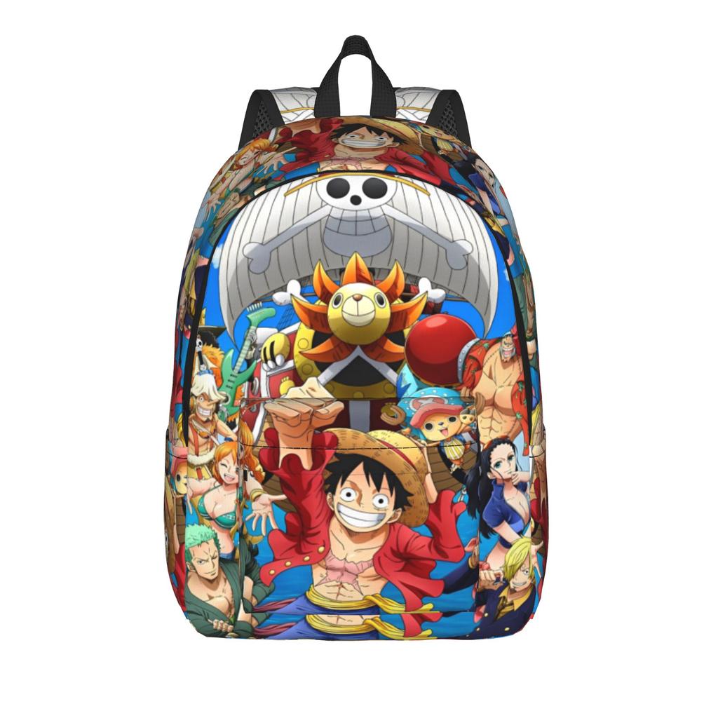 Anime O-One-Piece Fashion Backpack Outdoor Student Business One Piece Daypack for Men Women Laptop Computer Canvas Bags