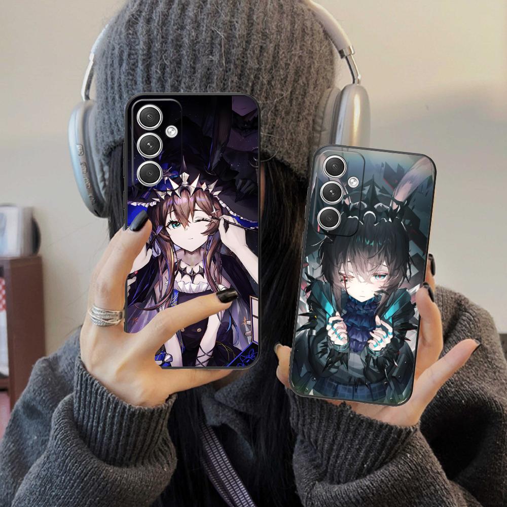 Arknights Amiya Mobile Phone Case for Samsung Galaxy S25 S24 S23 S22 S21 S20 Note20 Plus FE Ultra Colour Protective Cover Pretty