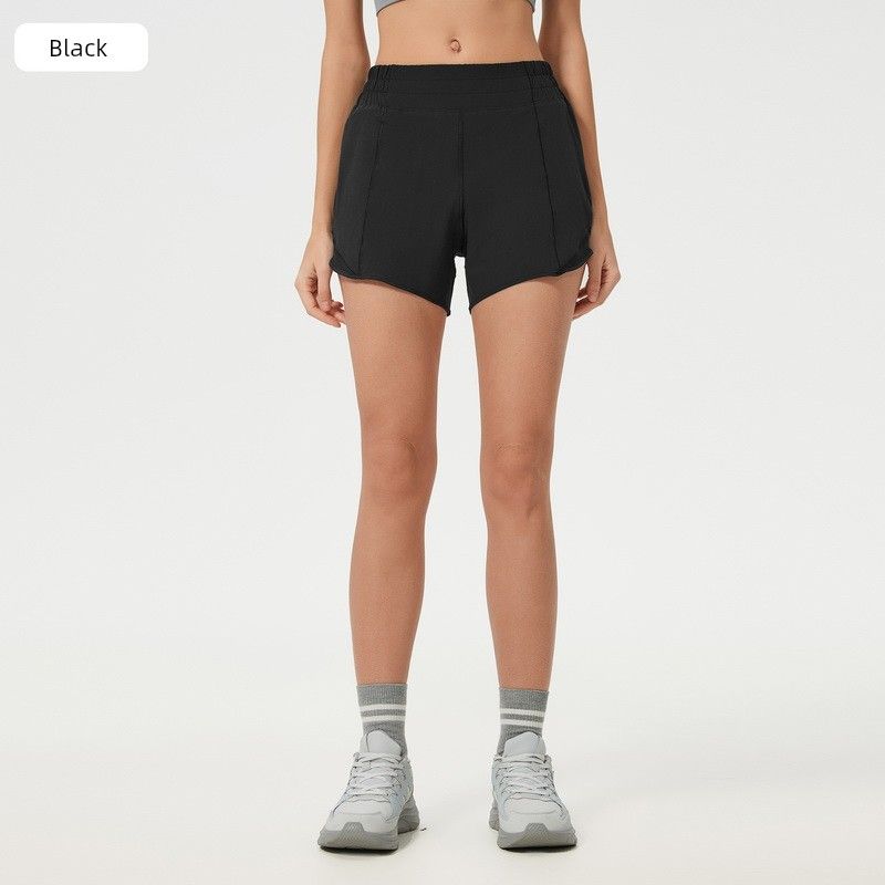 2025 Spring and Summer New Quick-Drying Sports Shorts Women's Running with Lining Training Workout Pants High Waist Yoga Shorts
