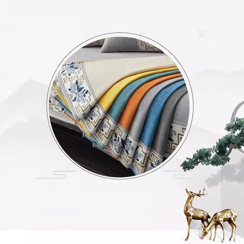 Chinese Style Anti Slip Sofa Cushion Chenier Solid Wood Sofa Mat Four Season Universal 1/2/3 Seat Combination Sofa Cover Towel