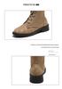 New Women's Over-the-Knee Round-Toe Martin Boots, Size 43 - Stylish European & American Design, Flat-Bottomed, In Stock