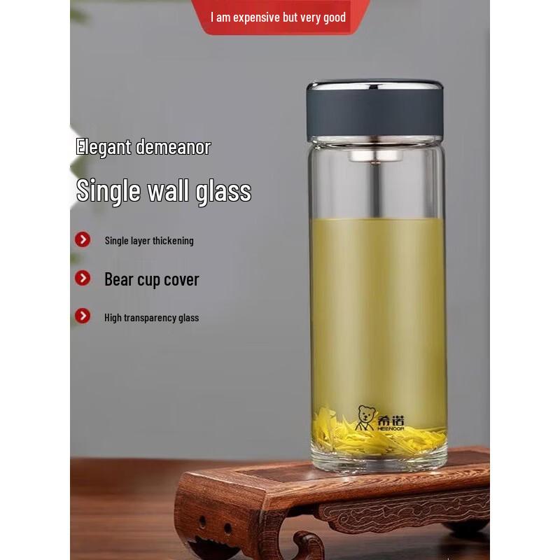 Heenoor XN-6308 Portable Single-Layer Glass Cup