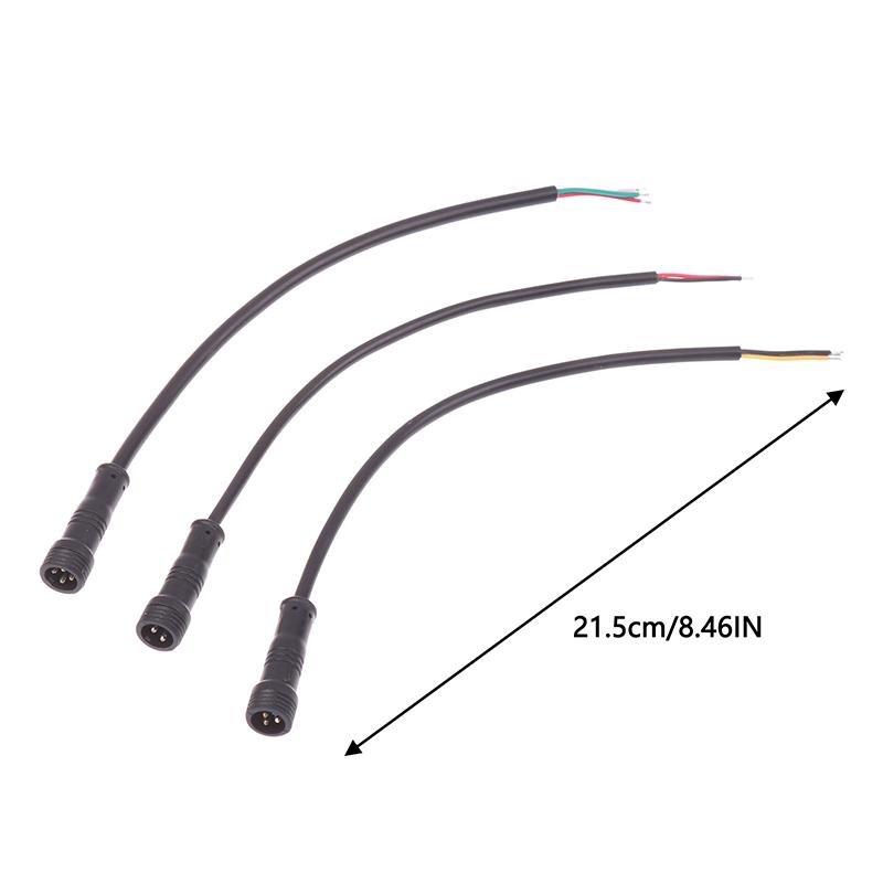 2Pin 3Pin 4Pin Male Cable Wire Plug Led Connector Jack Black Cable Wear Resistant Wire For Car Waterproof Socket Power Cord