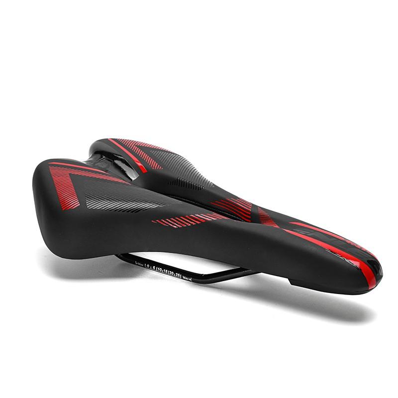 Comfortable Mountain Bike Saddle With Memory Foam Padding Hollow Design Cycling Comfort Support