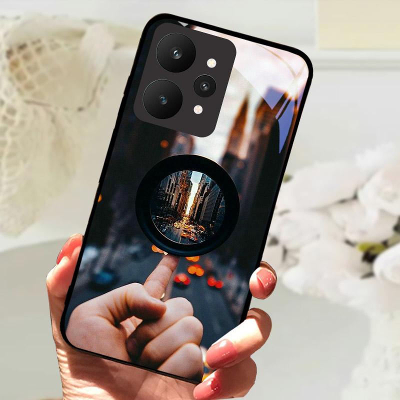 Shockproof Case For Realme 15 5G Phone Cover RMX5106 RMX5105 Tempered Glass Cases For Realme15 Fundas Luxury Protective Shell