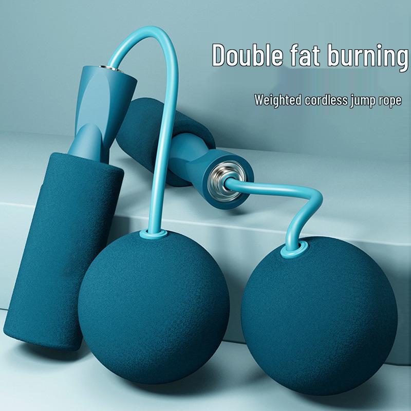 Cordless Big Ball Jump Rope for Middle School Exam Fitness - Thick Steel Wire for Children's Exercise.