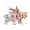Longeared Bunny Delightful Plush Toy In Pink White And Brown For Keychain Stylish