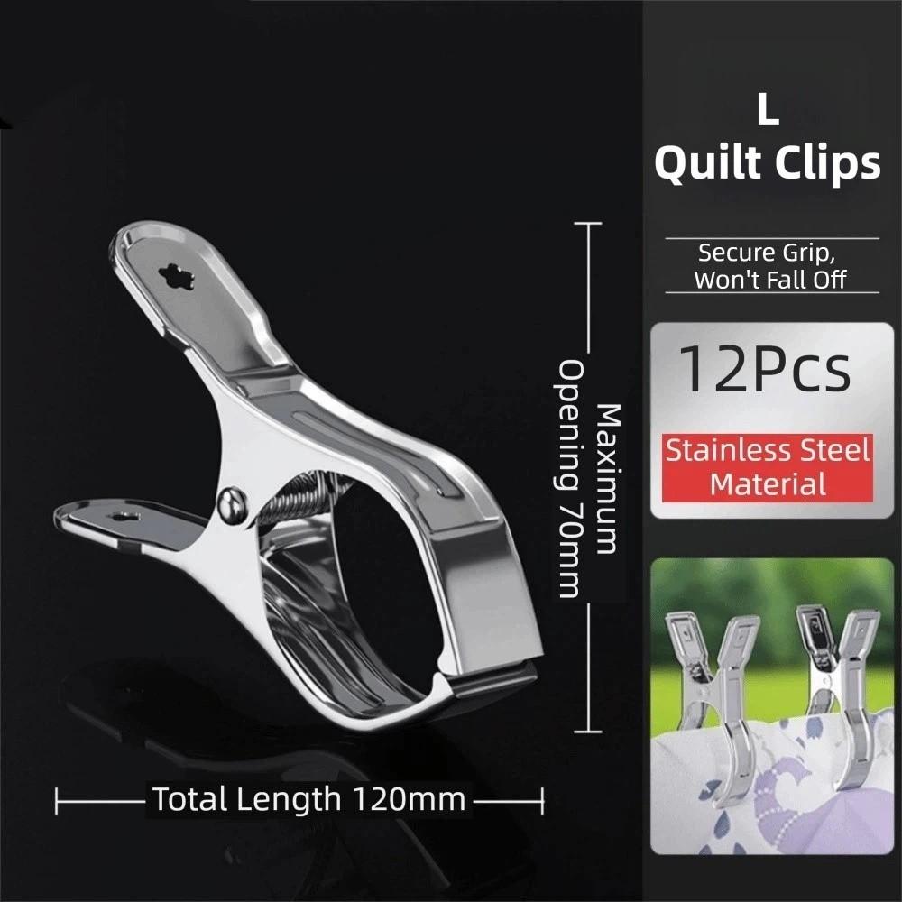 Heavy Duty Clothes Pins Reusable Stainless Steel Clips Beach Towel Clips  Home Storage