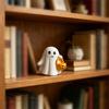 Ghost Ornaments, Halloween Resin Desktop Ornaments, Hanging Pumpkin Basket Design, Desktop Decor for Party Holiday