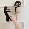 Fashion Woman Shoes Open Toe Pearl Sandals for Women Vintage Summer 2025 Offers Anti Slip Hot New Breathable Fashion Sandal Wholesale