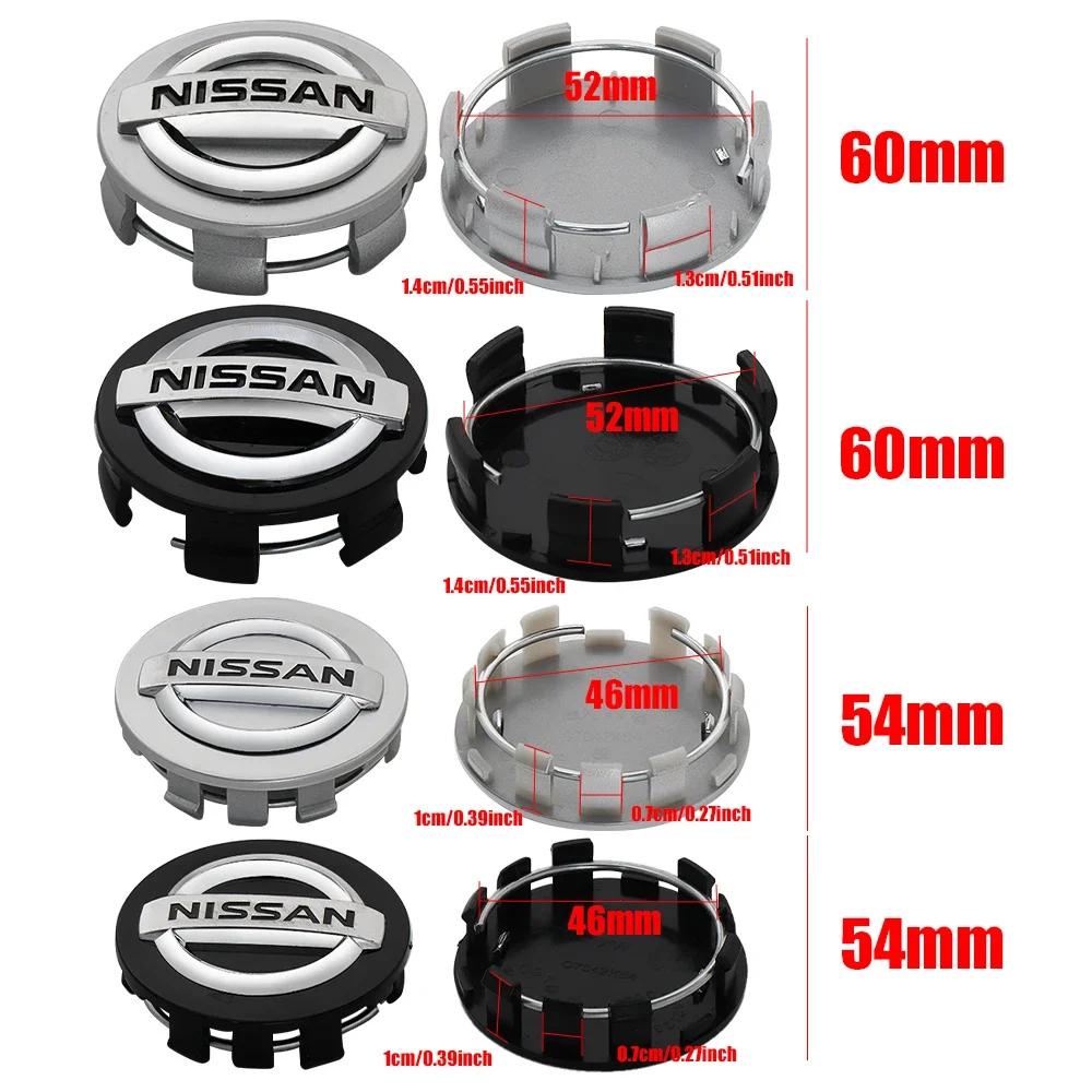 4 Pezzi Copricerchi Centrali per Ruote Auto Copertura Cerchi per Nissan Qashqai j11 Juke GTR X-Trail Patrol Micra Navara Tiida Murano Sentra Leaf
