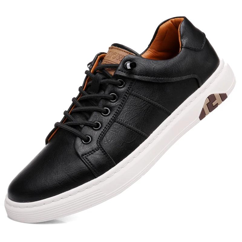 

Брендовые туфли-оксфорды из натуральной кожи с толстой подошвой, мужские повседневные туфли для ходьбы, модные удобные нескользящие туфли для вождения 44