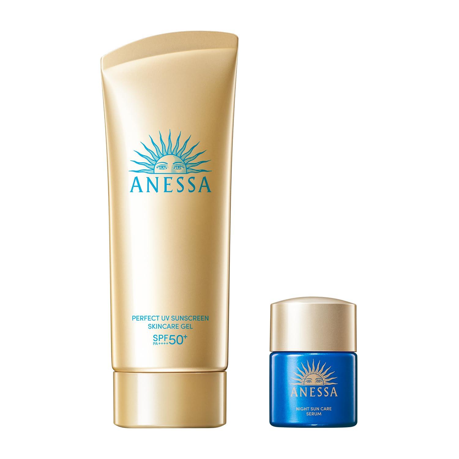 

Anessa Perfect UV Skin Care Gel NA Night Sun Care Serum Small Set 90g Sunscreen For Makeup Base Waterproof Best Selling [модель 2024] SPF50+ PA++++